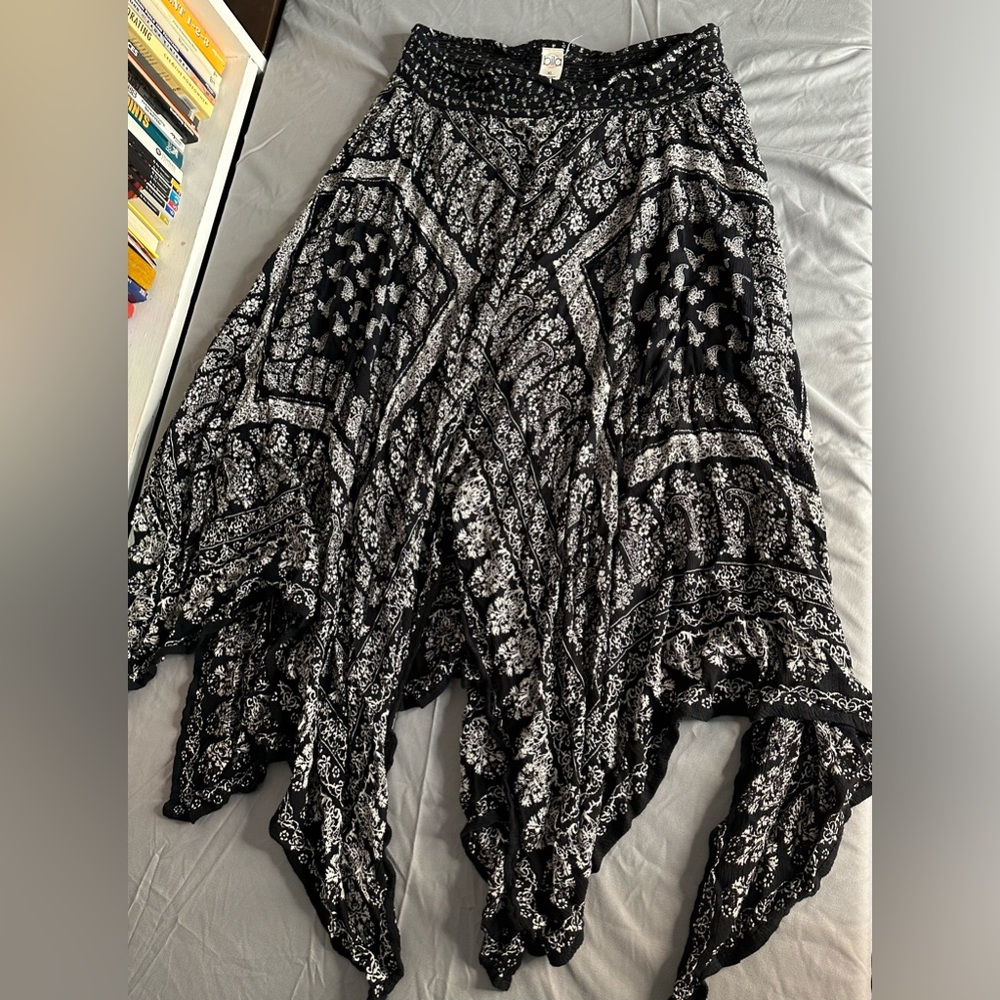 Asymmetrical Boho Paisley Skirt